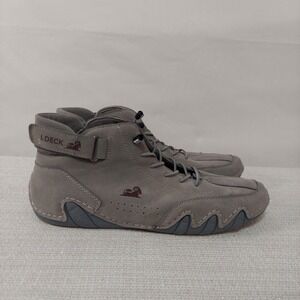 LDeck Italian Suede Boots High Top Men Casual‎ Shoes Leather 42 Men 9/Women 10.5